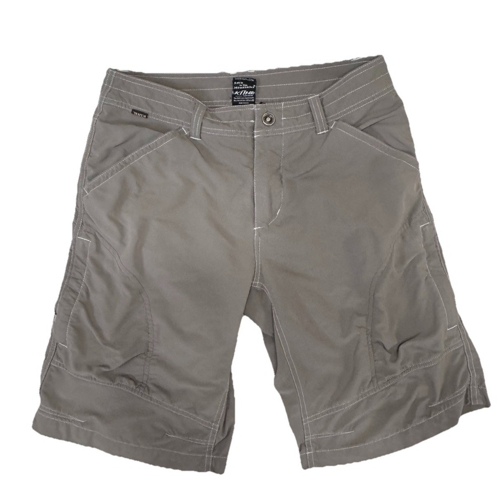 KUHL Renegade Men's Dark Gray Performance Shorts 32" x 11.5" Outdoor Hiking